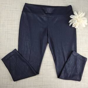 INC International Concepts Women's Seamless  Pants‎ Metallic Gray Size Large